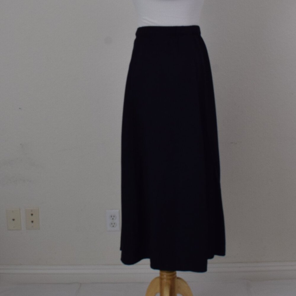 Vintage 80s DION Navy Midi Skirt size L | 28-30 waist - Picture 7 of 10